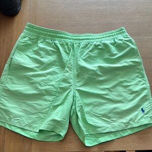 Polo by Ralph Lauren Green Quick-Dry Swim Trunks